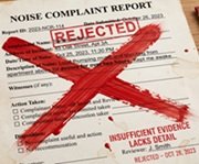 rejected noise report red cross